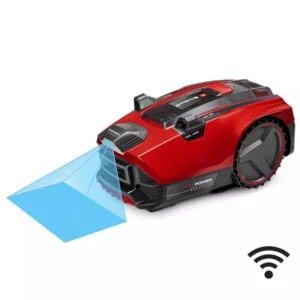 Robot tondeuse FREELEXO CAM PLUS 600 sans câble périphérique coupe 600 m² inclinaison 25 % batterie 18 V 4 Ah incluse