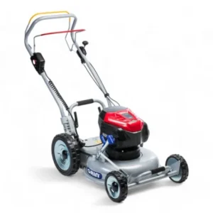 Tondeuse à gazon électrique tractée GRIN BM46A-82V sur Batterie 82V, mulching professionnel, coupe 46cm