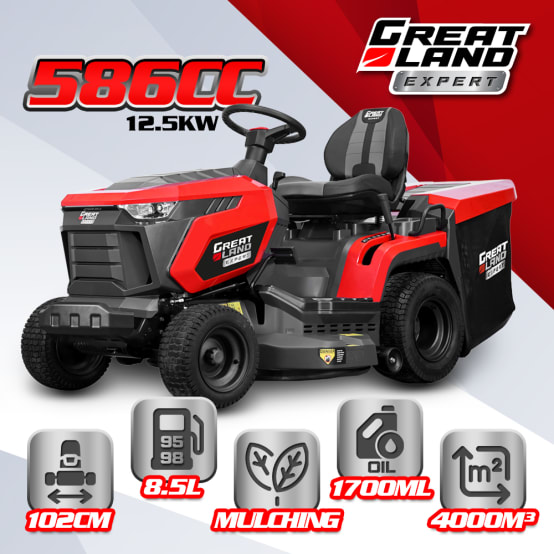 Tracteur tondeuse 586cc-Boîte hydrostatique largeur de coupe 102cm – Image 5
